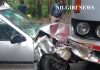 காரும் பஸ்சும் மோதிக்கொண்டன