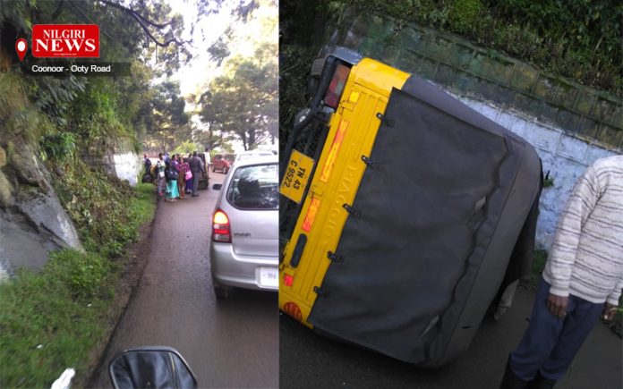 பயணிகள் ஆட்டோ கவிழ்ந்து விபத்துக்குள்ளானது