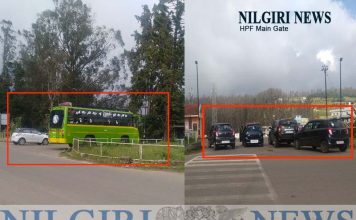 உதகை HPF Main Gate சாலைகளில் போக்குவரத்துக்கு இடையூறாக உள்ள வாகனங்களை காவல்துறையினர் கண்டுகொள்வதே இல்லை .