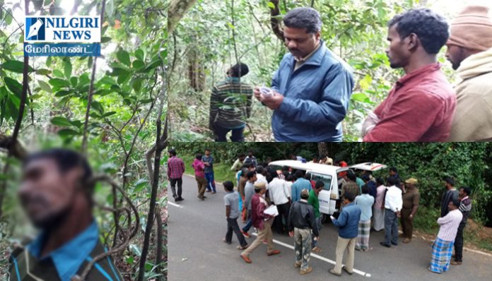 எமரால்டு பகுதியை சேர்ந்த முத்து என்பவர் தூக்கிட்டு தற்கொலை செய்து கொண்டார்